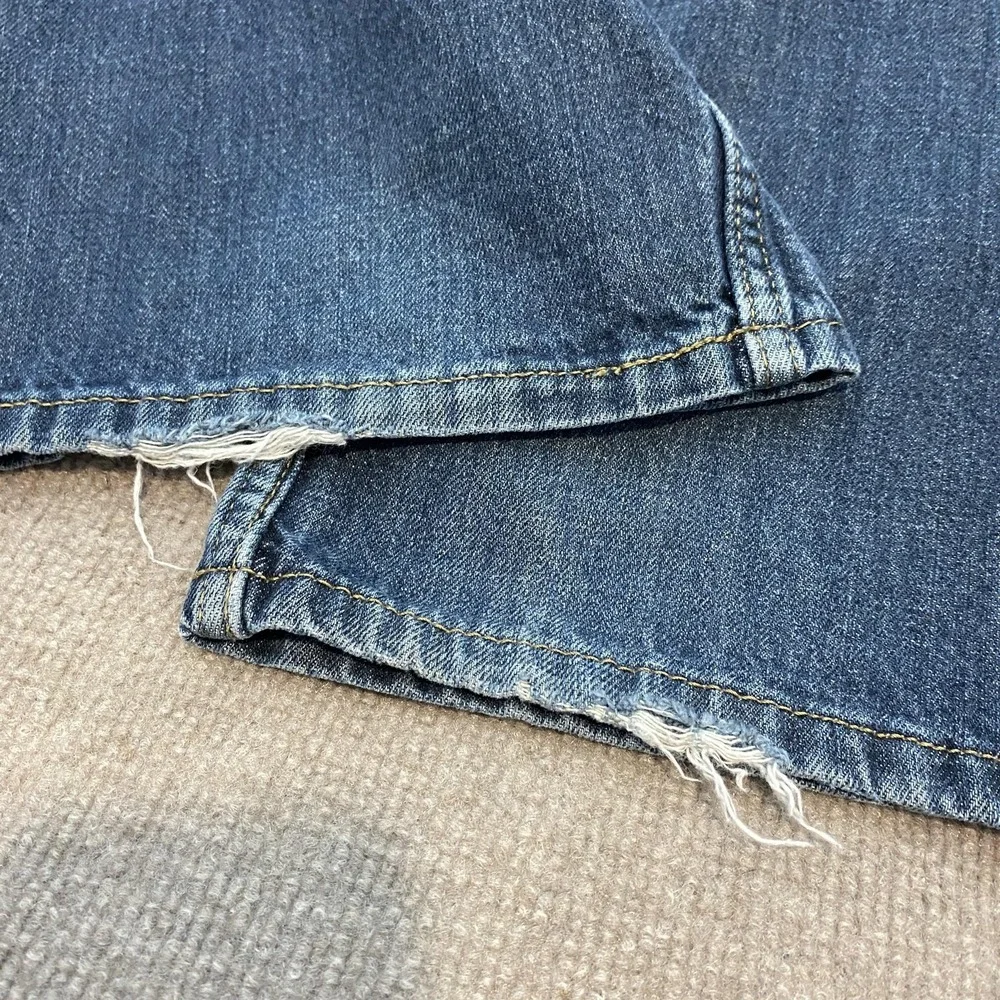 Levis 514 Jeans Mens 38x30 Hemmed Blue Straight Leg Classic Cotton Denim Pants